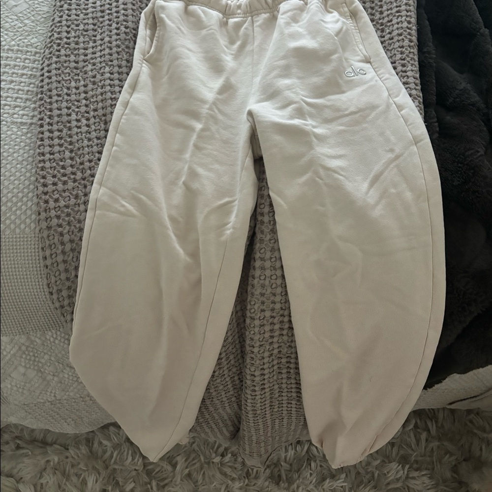Alo sweatpants, xxs bone